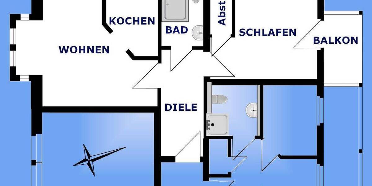 Etagenwohnung Greiz Irchwitz - 2 Zimmer, 50 m&sup2;, 378&euro; | Angebot:26105609