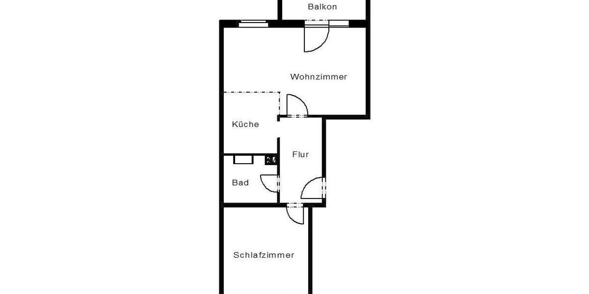 Erdgeschoßwohnung Plauen - 2 Zimmer, 49 m&sup2;, 280&euro; | Angebot:25979081