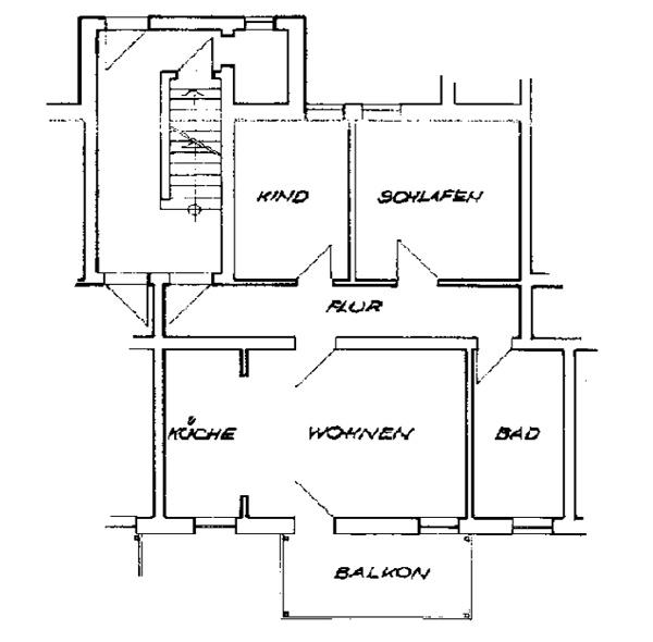 Etagenwohnung Reichenbach im Vogtland - 3 Zimmer, 71 m&sup2;, 425&euro; | Angebot:25442741