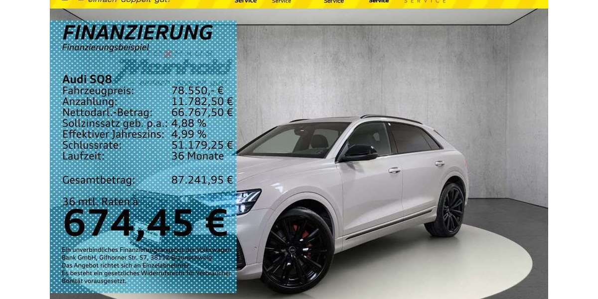 Audi SQ8 49.100 km 78.550 &euro; Auerbach/Rebesgrün 08209