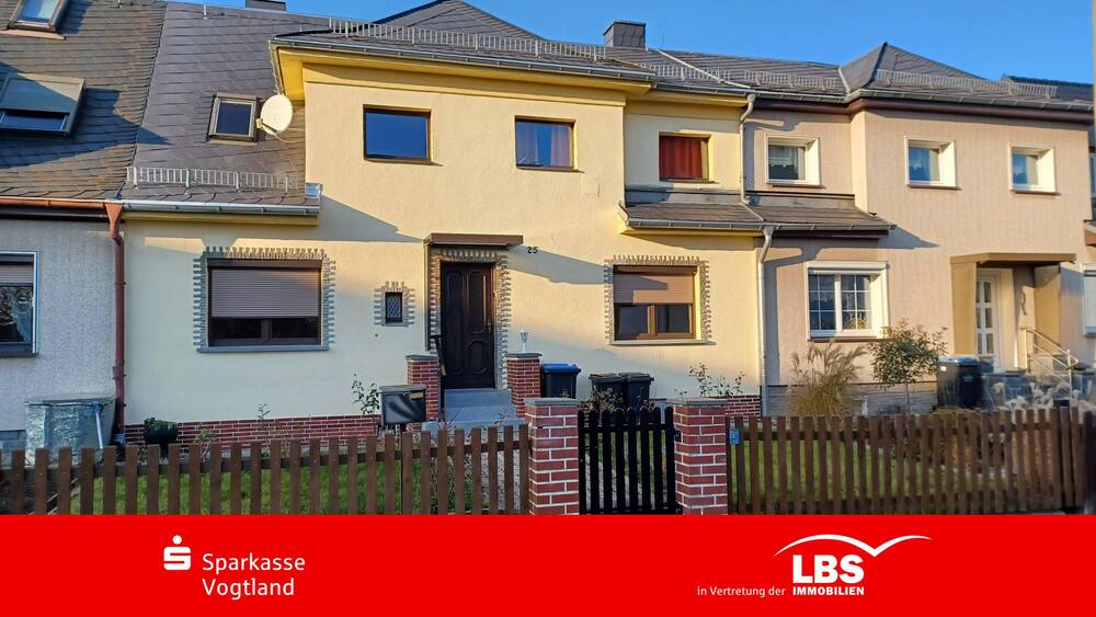 Reihenmittelhaus Plauen Südvorstadt - 5 Zimmer, 96 m&sup2;, 124.000&euro; | Angebot:25741456