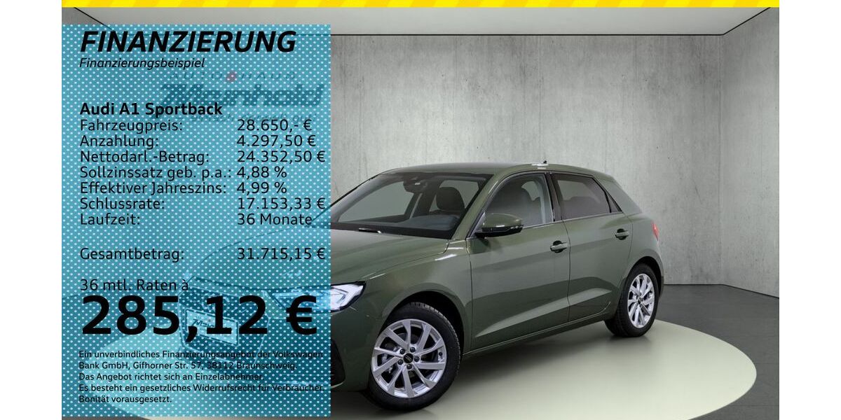 Audi A1 5.000 km 28.650 &euro; Auerbach/Rebesgrün 08209