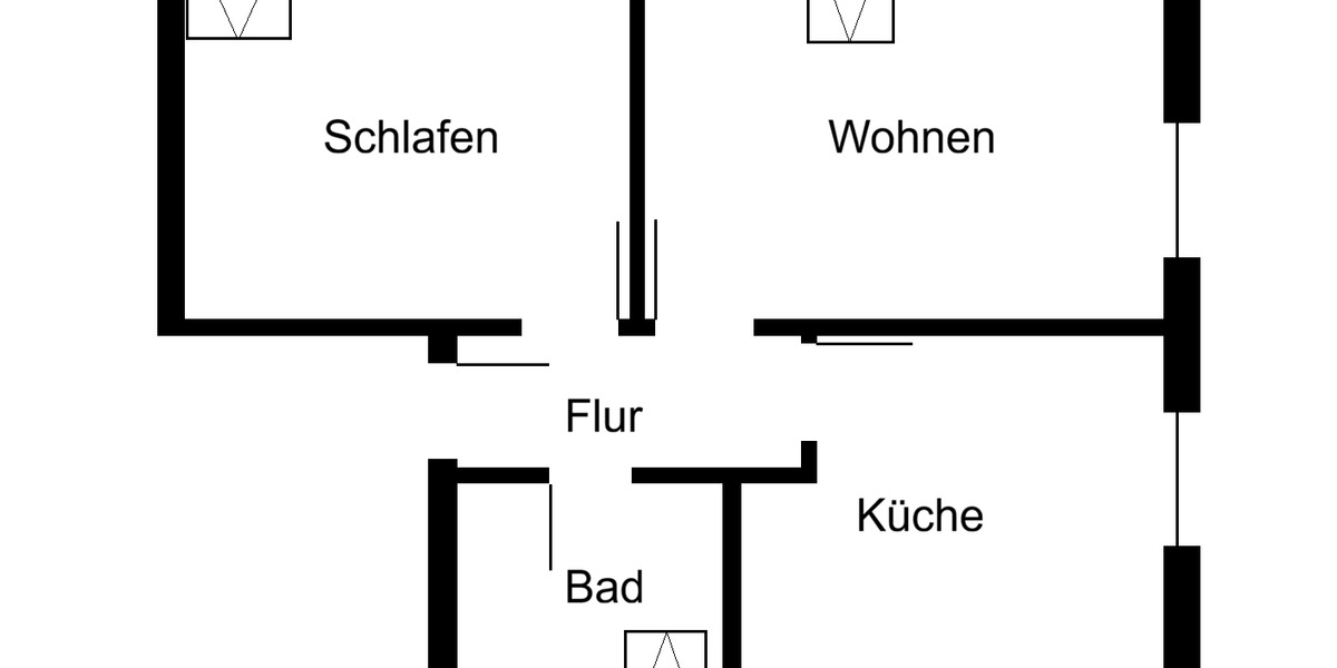 Etagenwohnung Falkenstein/Vogtland Vogtland - 2 Zimmer, 46 m&sup2;, 250&euro; | Angebot:24456640