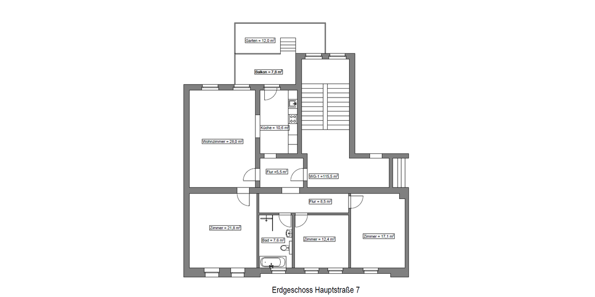 Ab 01.10. großzügig Wohnen in FalkensteinVogtl. - Erstbezug nach hochwertiger Sanierung - Erdgeschoßwohnung Falkenstein | Angebot:27085431