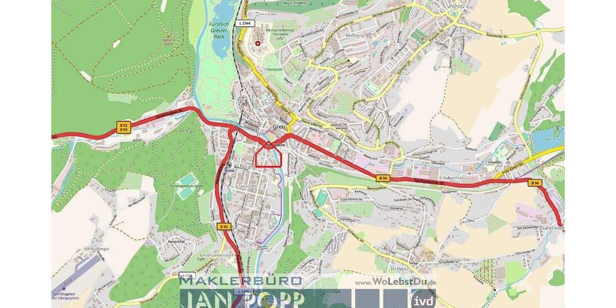 Etagenwohnung Greiz Irchwitz - 2 Zimmer, 60 m&sup2;, 300&euro; | Angebot:25665939