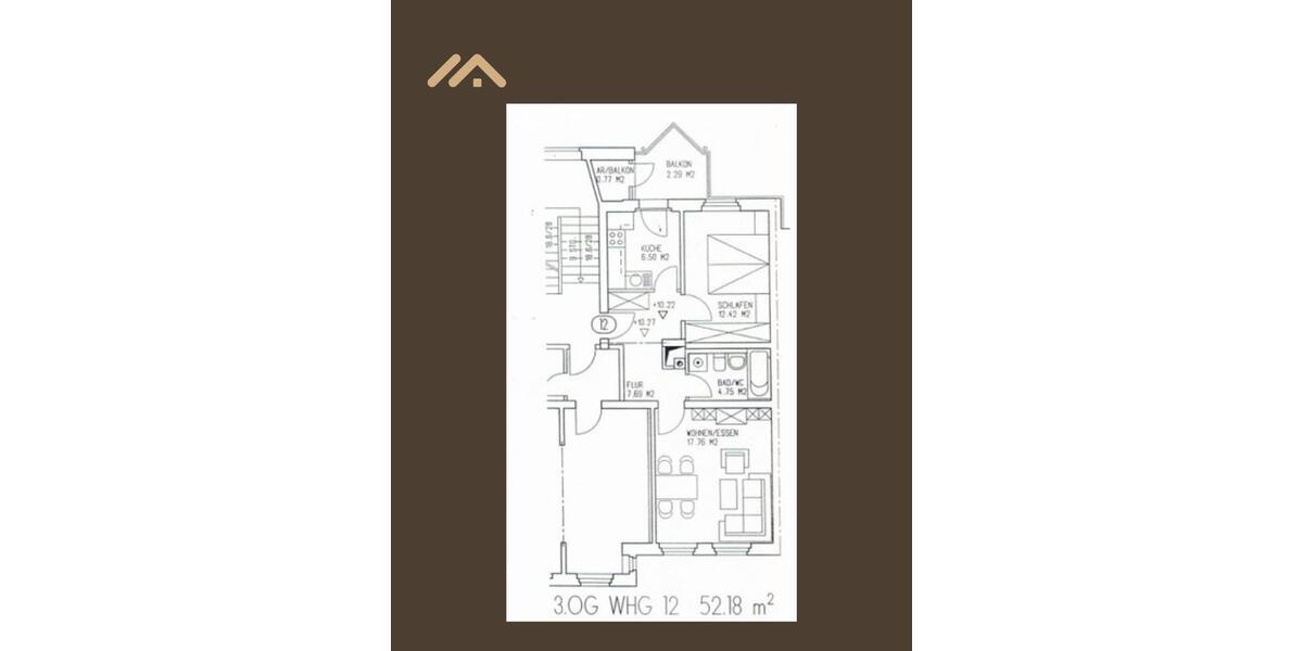 Etagenwohnung Plauen Bahnhofsvorstadt - 2 Zimmer, 52 m&sup2;, 278&euro; | Angebot:26025990