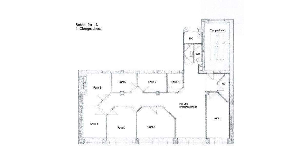 Gewerbeobjekt Plauen Stadtmitte - 8 Zimmer, 166 m&sup2;, 700&euro; | Angebot:25776519