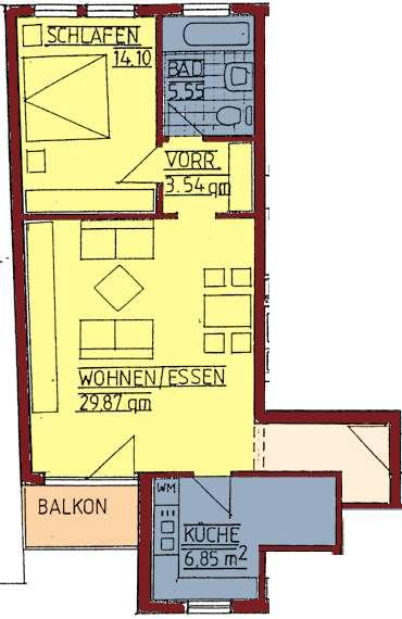 Etagenwohnung Plauen - 2 Zimmer, 66 m&sup2;, 328&euro; | Angebot:24587970