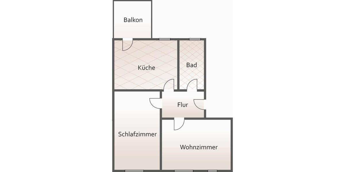 Etagenwohnung Plauen - 2 Zimmer, 59 m&sup2;, 323&euro; | Angebot:25739686