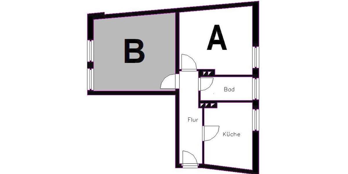 Etagenwohnung Plauen - 1 Zimmer, 21 m&sup2;, 175&euro; | Angebot:24175164