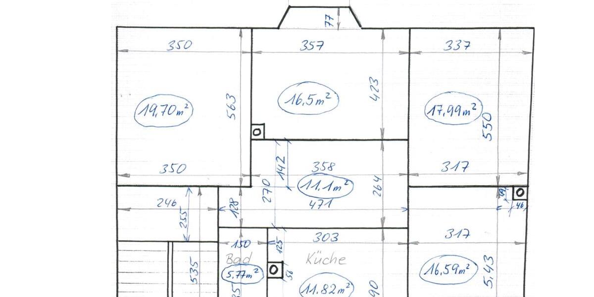 Etagenwohnung Zeulenroda-Triebes Triebes - 4 Zimmer, 100 m&sup2;, 600&euro; | Angebot:24114842