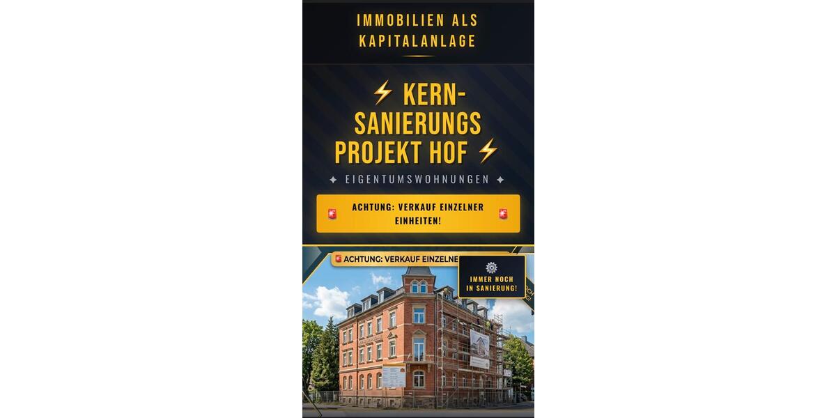 Etagenwohnung Hof Altstadt - 12 Zimmer, 500 m&sup2;, 130.000&euro; | Angebot:26447310