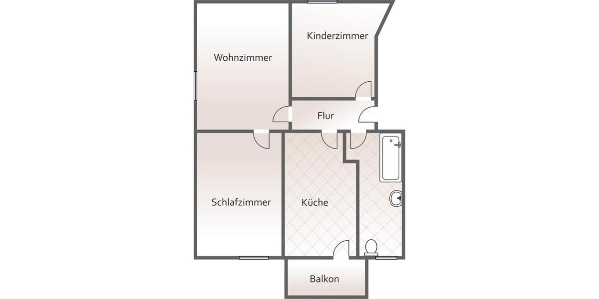 Etagenwohnung Reichenbach im Vogtland Obermylau - 3 Zimmer, 58 m&sup2;, 380&euro; | Angebot:25338769