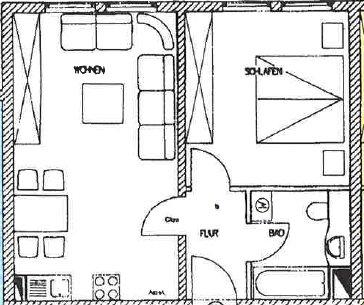 Etagenwohnung Plauen Altstadt - 2 Zimmer, 47 m&sup2;, 195&euro; | Angebot:26003190