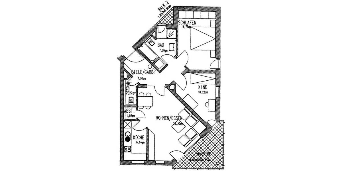 Etagenwohnung Plauen Westend - 3 Zimmer, 75 m&sup2;, 525&euro; | Angebot:25776610