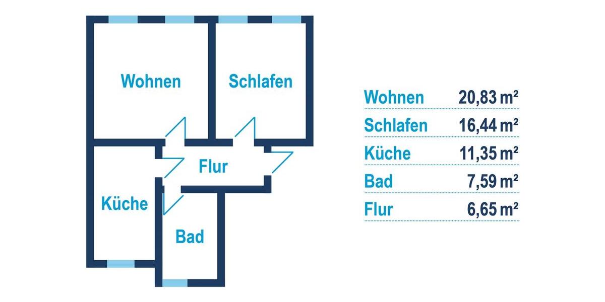 Etagenwohnung Reichenbach im Vogtland - 2 Zimmer, 63 m&sup2;, 250&euro; | Angebot:26008292