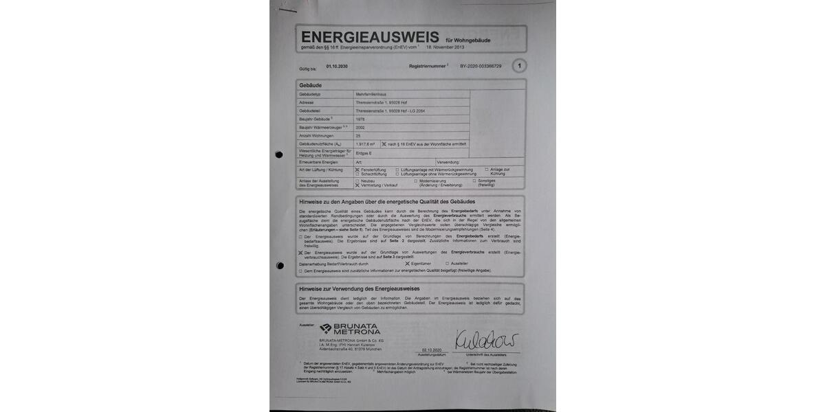 Etagenwohnung Hof Altstadt - 3 Zimmer, 71 m&sup2;, 105.000&euro; | Angebot:24728390