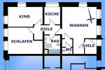 Etagenwohnung Greiz Irchwitz - 3 Zimmer, 90 m&sup2;, 450&euro; | Angebot:25674665