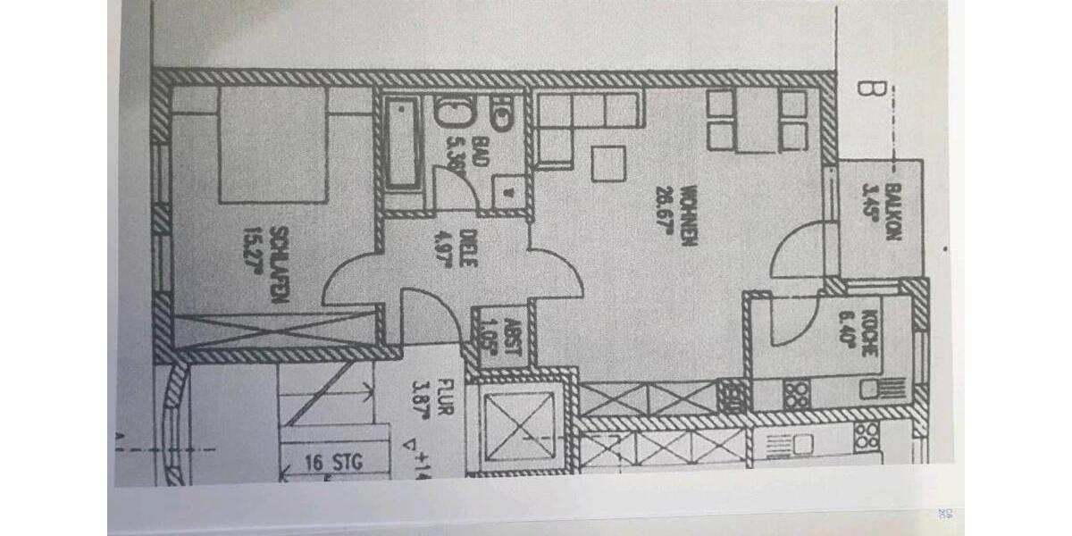 Etagenwohnung Plauen Bahnhofsvorstadt - 2 Zimmer, 65 m&sup2;, 295&euro; | Angebot:25402573