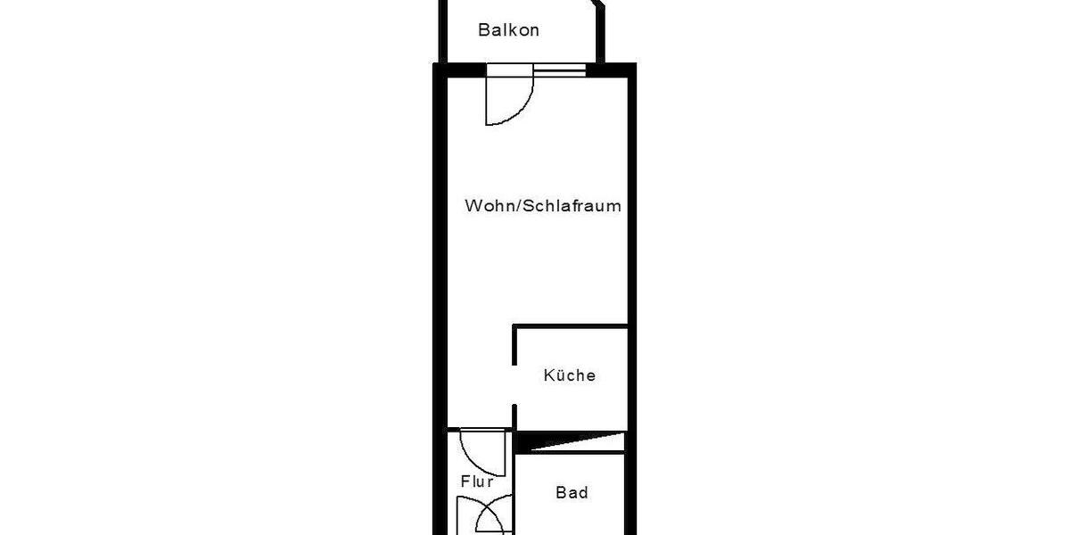 Etagenwohnung Plauen - 1 Zimmer, 31 m&sup2;, 185&euro; | Angebot:26006940
