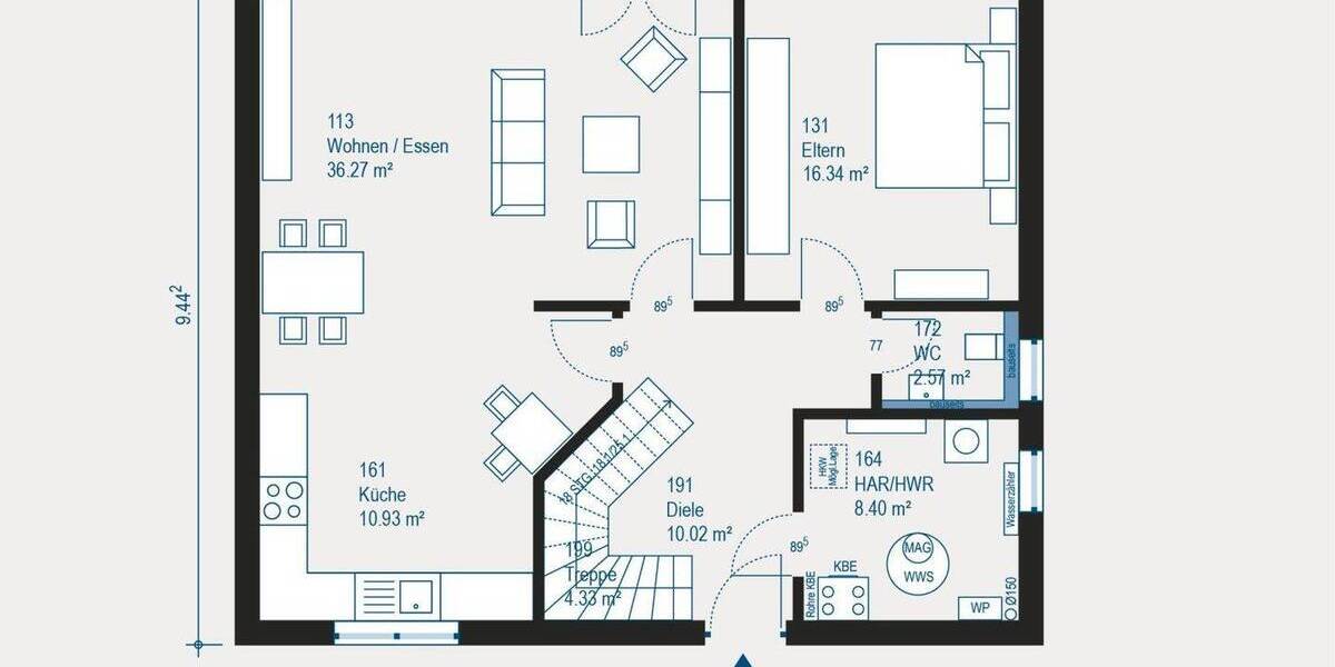 Einfamilienhaus Heinsdorfergrund Hauptmannsgrün - 5 Zimmer, 172 m&sup2;, 265.469&euro; | Angebot:26117768