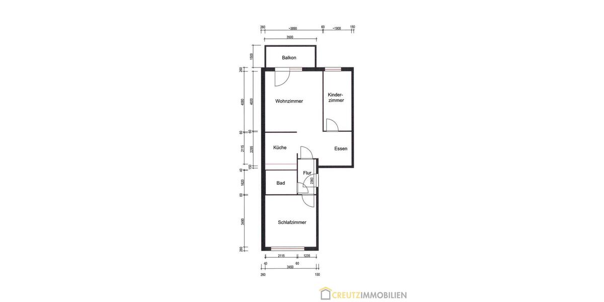 Etagenwohnung Plauen Alt Chrieschwitz - 3 Zimmer, 58 m&sup2;, 260&euro; | Angebot:26017460