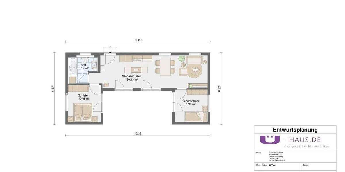Bungalow Hof Innenstadt - 3 Zimmer, 54 m&sup2;, 220.000&euro; | Angebot:25728640