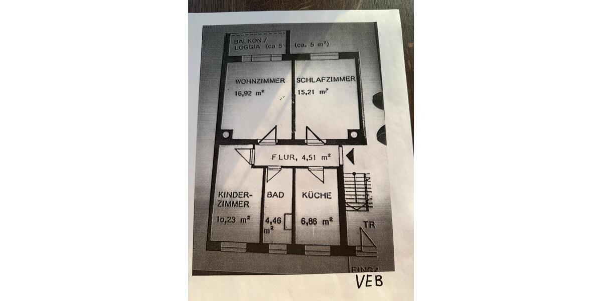 Etagenwohnung Hohenleuben - 3 Zimmer, 61 m&sup2;, 375&euro; | Angebot:25382055