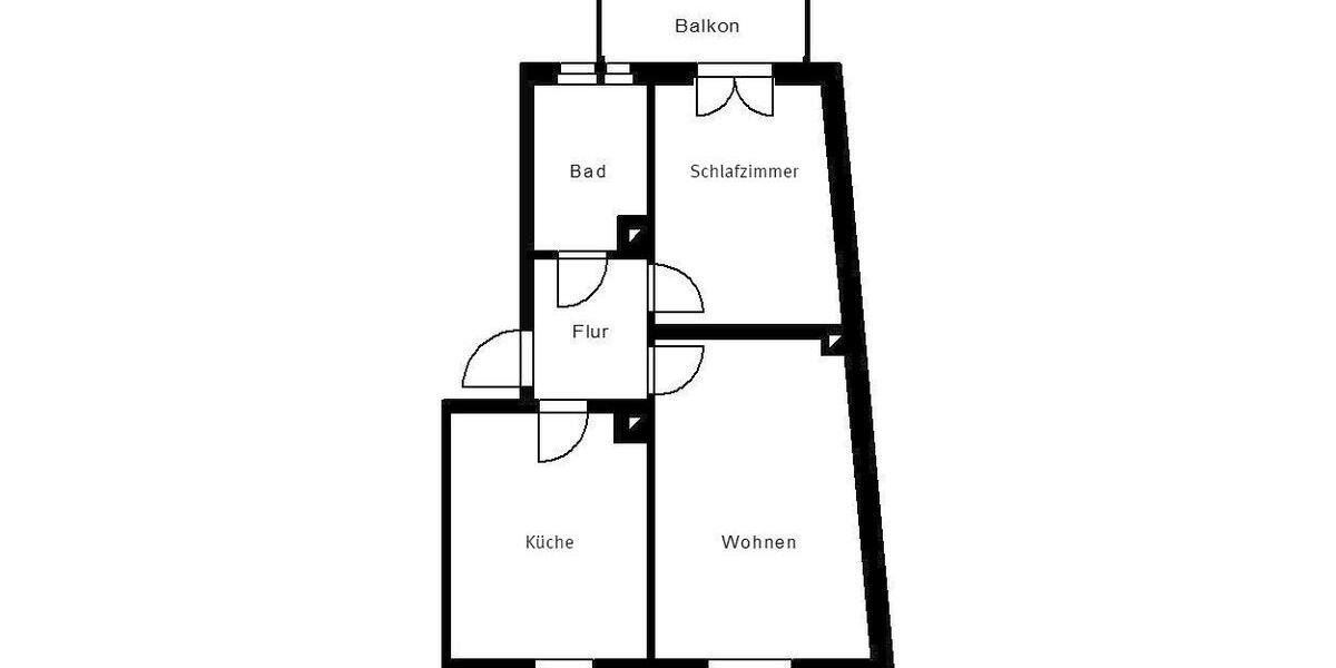 Etagenwohnung Plauen Alt Chrieschwitz - 2 Zimmer, 57 m&sup2;, 296&euro; | Angebot:25806592