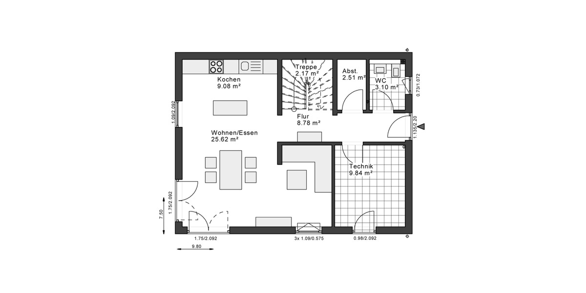 Einfamilienhaus Hof Christiansreuth - 3 Zimmer, 120 m&sup2;, 1.200&euro; | Angebot:24610366