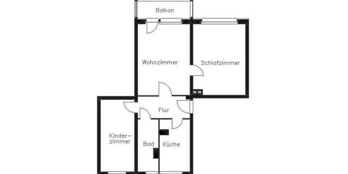 Etagenwohnung Plauen - 3 Zimmer, 60 m&sup2;, 328&euro; | Angebot:25887103