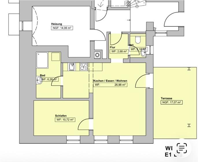Erdgeschoßwohnung Reichenbach im Vogtland - 2 Zimmer, 58 m&sup2;, 530&euro; | Angebot:25418281