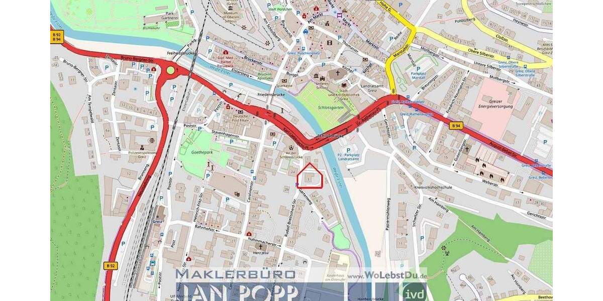 Etagenwohnung Greiz Irchwitz - 2 Zimmer, 60 m&sup2;, 300&euro; | Angebot:25665939