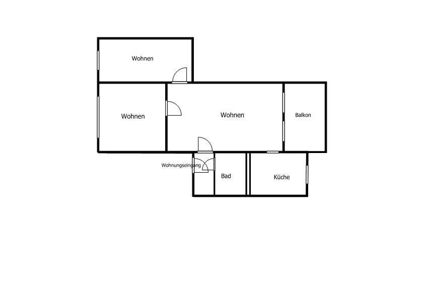 Hochparterre Adorf/Vogtland Vogtland - 3 Zimmer, 56 m&sup2;, 270&euro; | Angebot:26662908