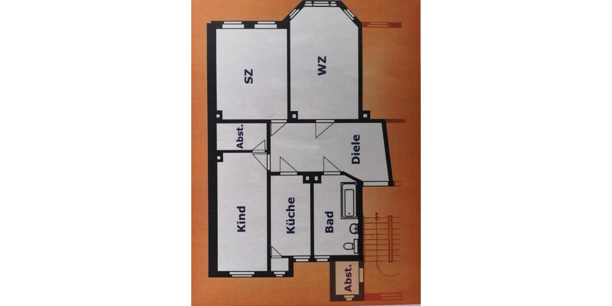 Etagenwohnung Greiz - 3 Zimmer, 103 m&sup2;, 540&euro; | Angebot:25908191