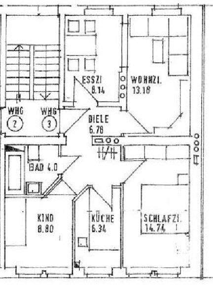 Etagenwohnung Hof Innenstadt - 4 Zimmer, 65 m&sup2;, 370&euro; | Angebot:26117447