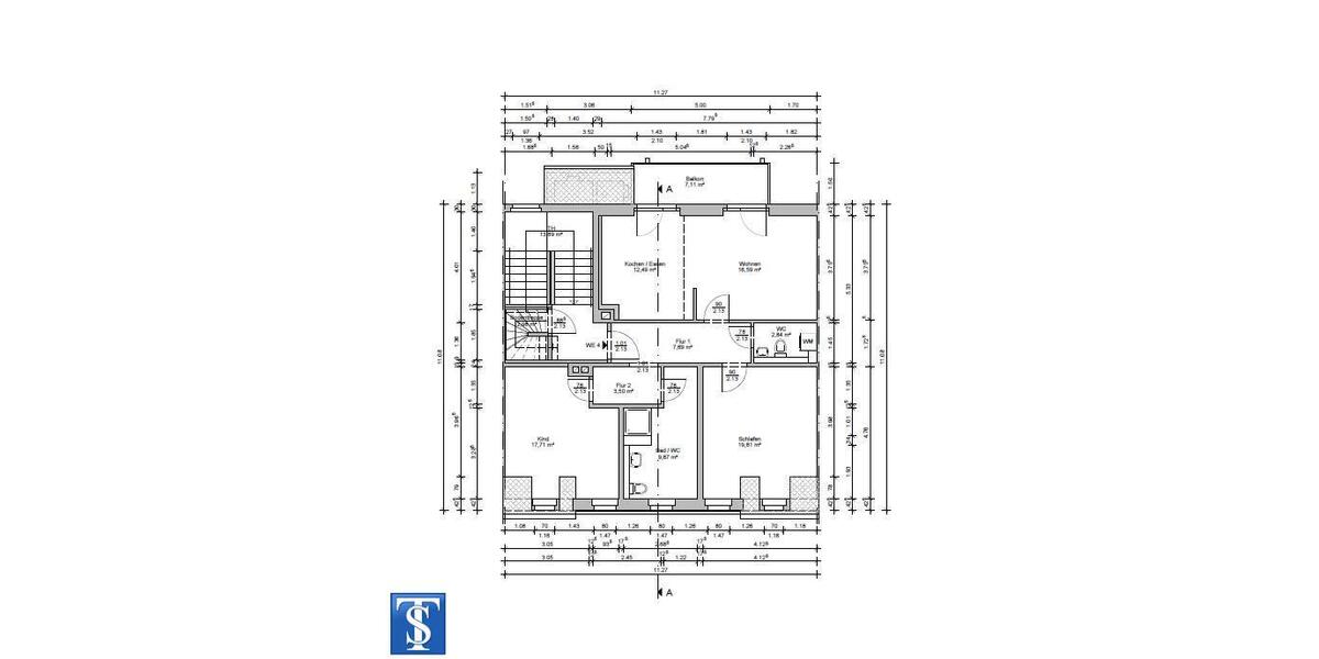 Etagenwohnung Plauen Bahnhofsvorstadt - 3 Zimmer, 103 m&sup2;, 1.110&euro; | Angebot:23511297