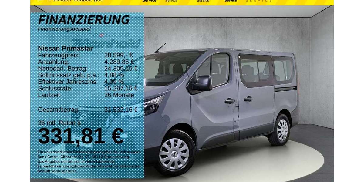 Nissan Primastar 41.500 km 28.599 &euro; Auerbach/Rebesgrün 08209