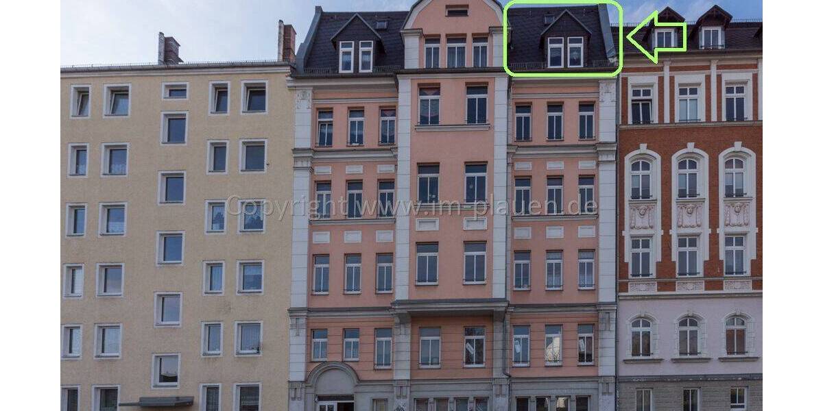 Etagenwohnung Plauen Haselbrunn - 3 Zimmer, 68 m&sup2;, 345&euro; | Angebot:25694437