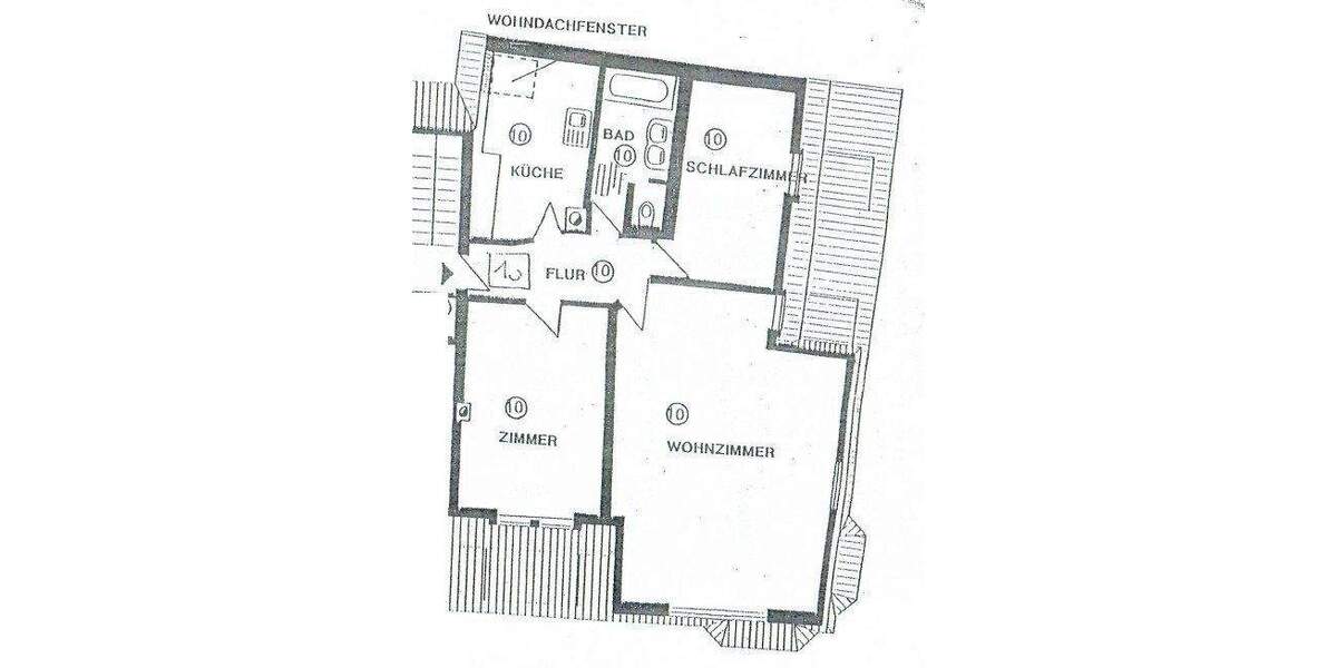 Etagenwohnung Auerbach/Vogtland Auerbach - 3 Zimmer, 101 m&sup2;, 84.000&euro; | Angebot:25837765