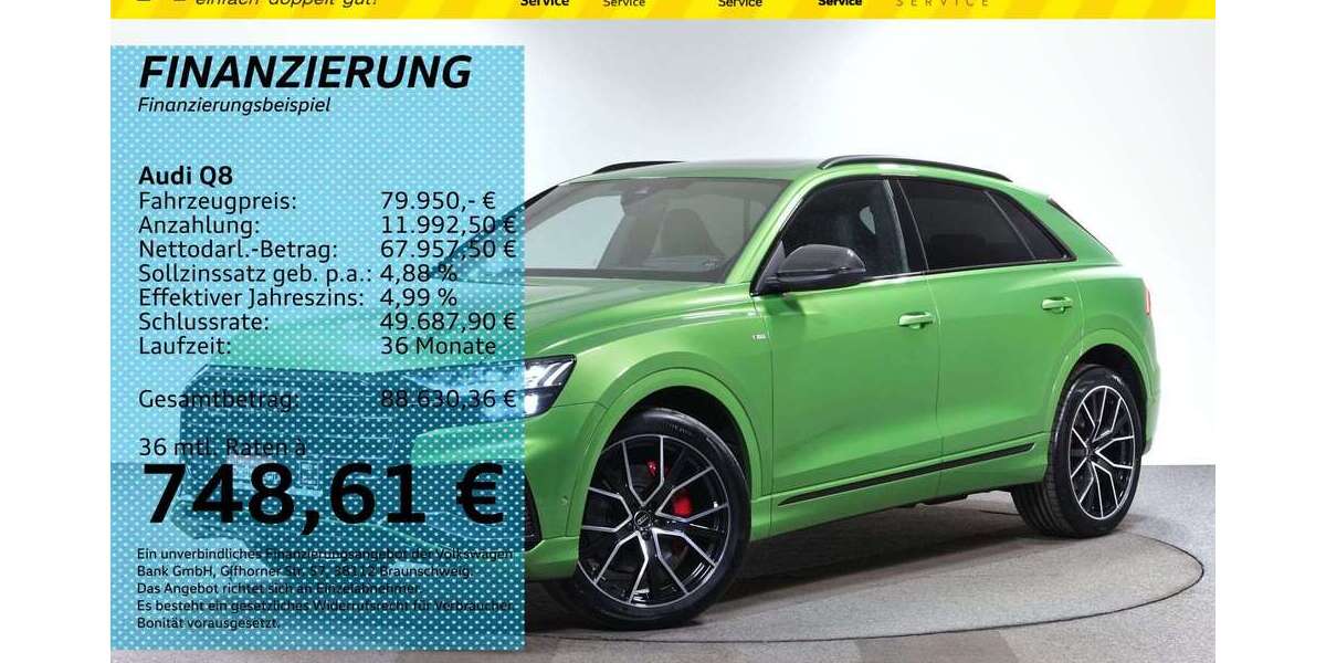 Audi Q8 24.800 km 79.950 &euro; Auerbach/Rebesgrün 08209