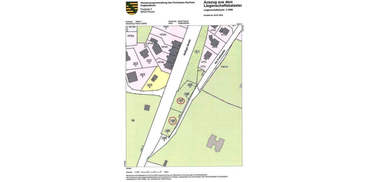 Grundstück Plauen Preißelpöhl - 89.000&euro; | Angebot:25836770