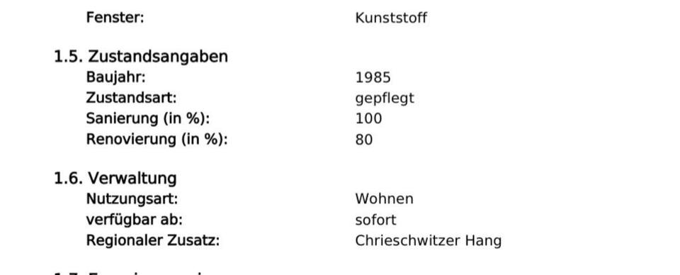 Etagenwohnung Plauen Alt Chrieschwitz - 4 Zimmer, 70 m&sup2;, 60.000&euro; | Angebot:25986300