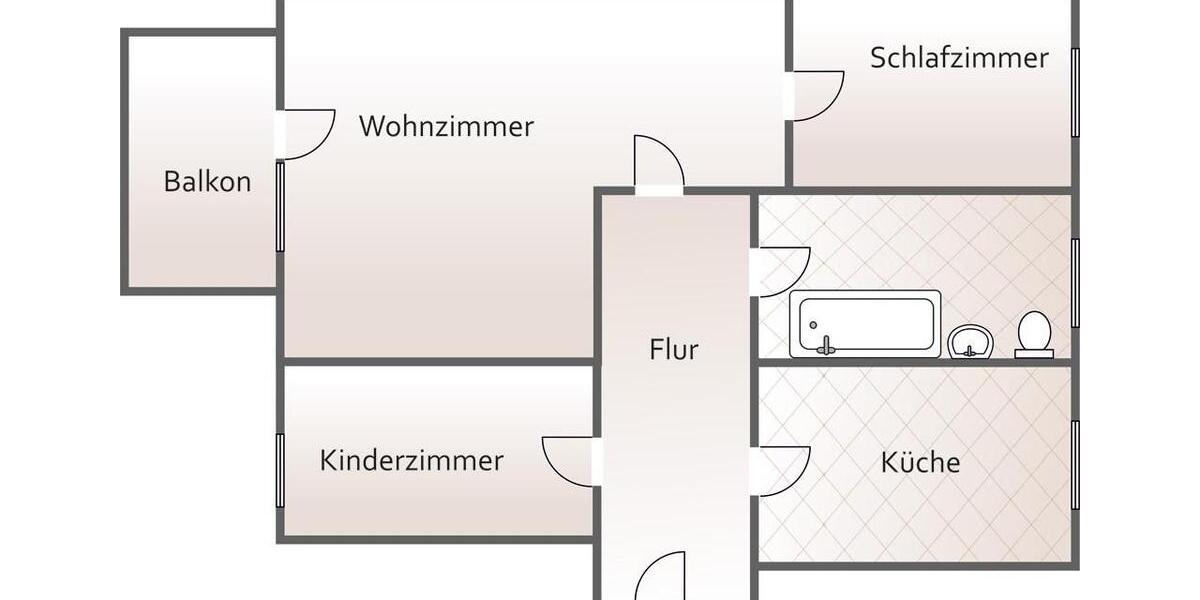 Etagenwohnung Neuensalz - 3 Zimmer, 62 m&sup2;, 434&euro; | Angebot:25644334