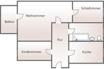 Etagenwohnung Neuensalz - 3 Zimmer, 62 m&sup2;, 434&euro; | Angebot:25644334