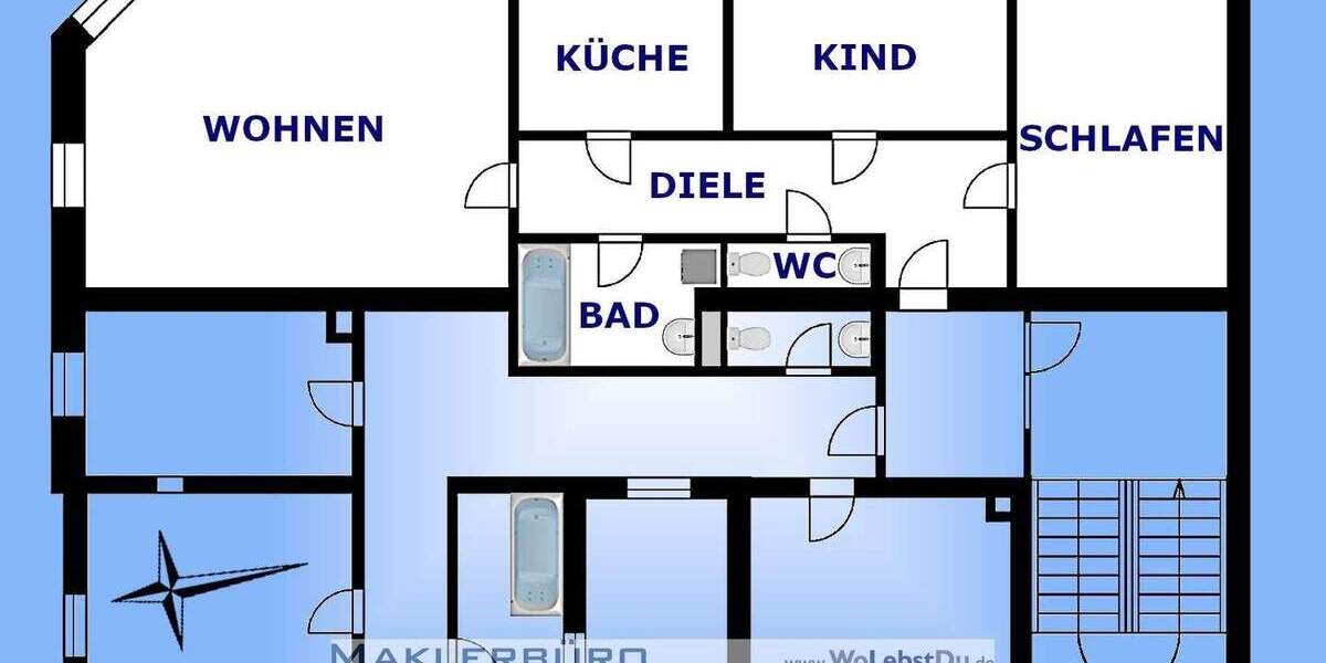 Etagenwohnung Greiz Irchwitz - 3 Zimmer, 77 m&sup2;, 347&euro; | Angebot:25678422