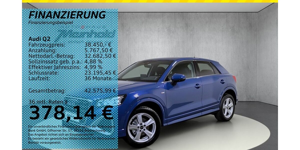 Audi Q2 5.000 km 38.450 &euro; Auerbach/Rebesgrün 08209