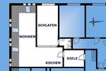 Etagenwohnung Greiz Irchwitz - 2 Zimmer, 60 m&sup2;, 300&euro; | Angebot:25665939