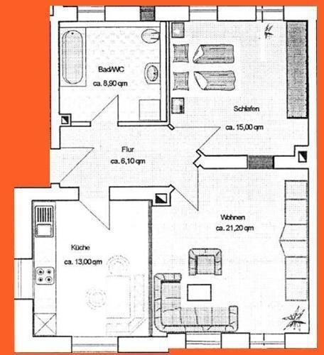 Etagenwohnung Markneukirchen - 2 Zimmer, 64 m&sup2;, 375&euro; | Angebot:24687788