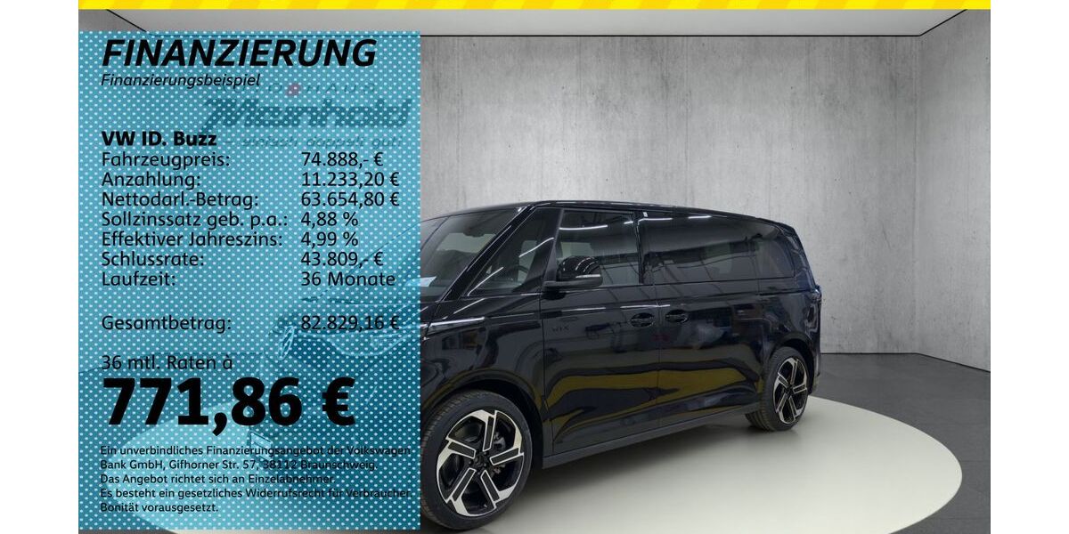 VW ID. Buzz 1.010 km 74.888 &euro; Auerbach/Rebesgrün 08209